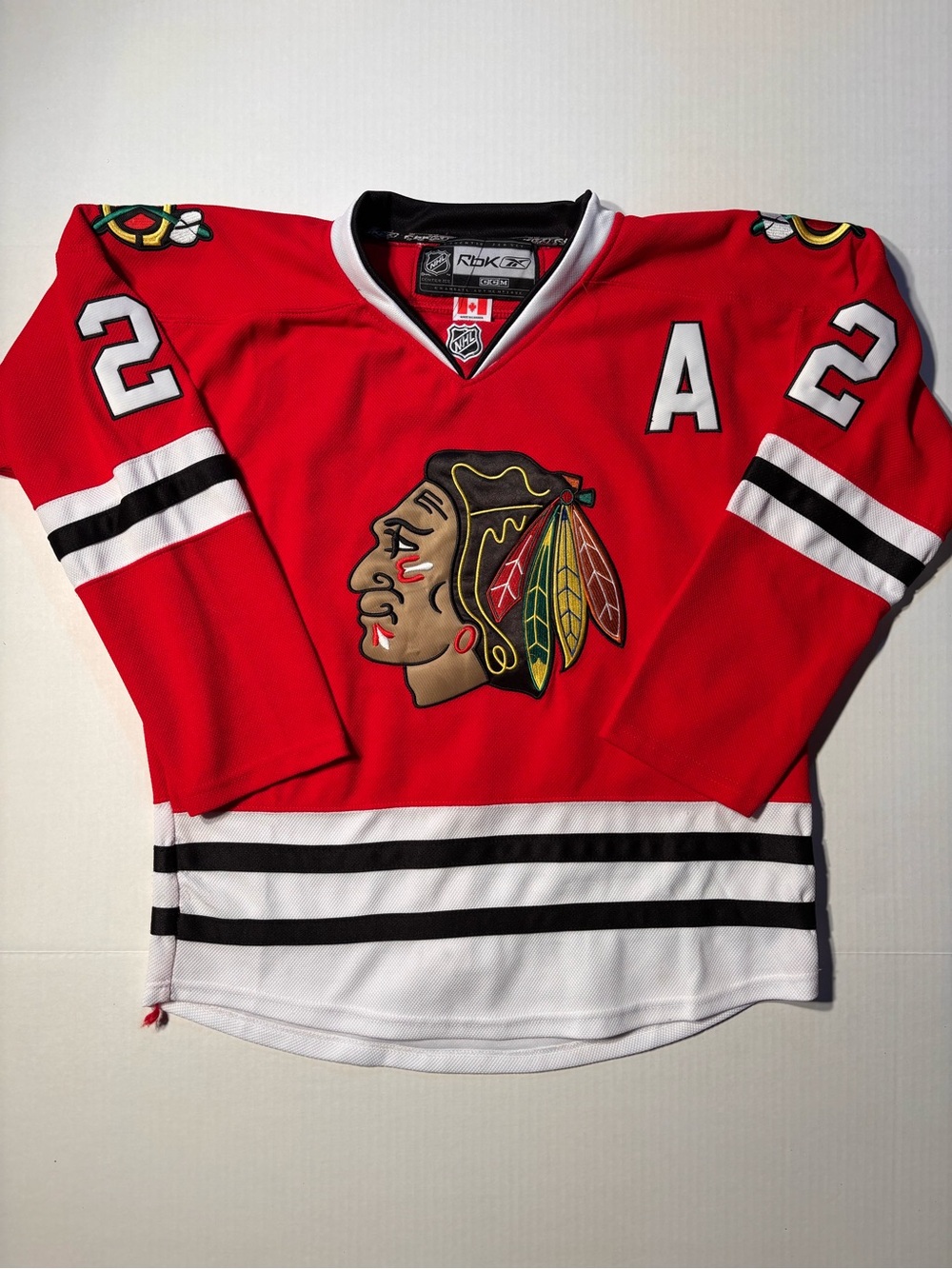 Reebok CCM NHL Chicago Blackhawks Duncan Keith #2 Authentic Hockey Jersey Sz 48